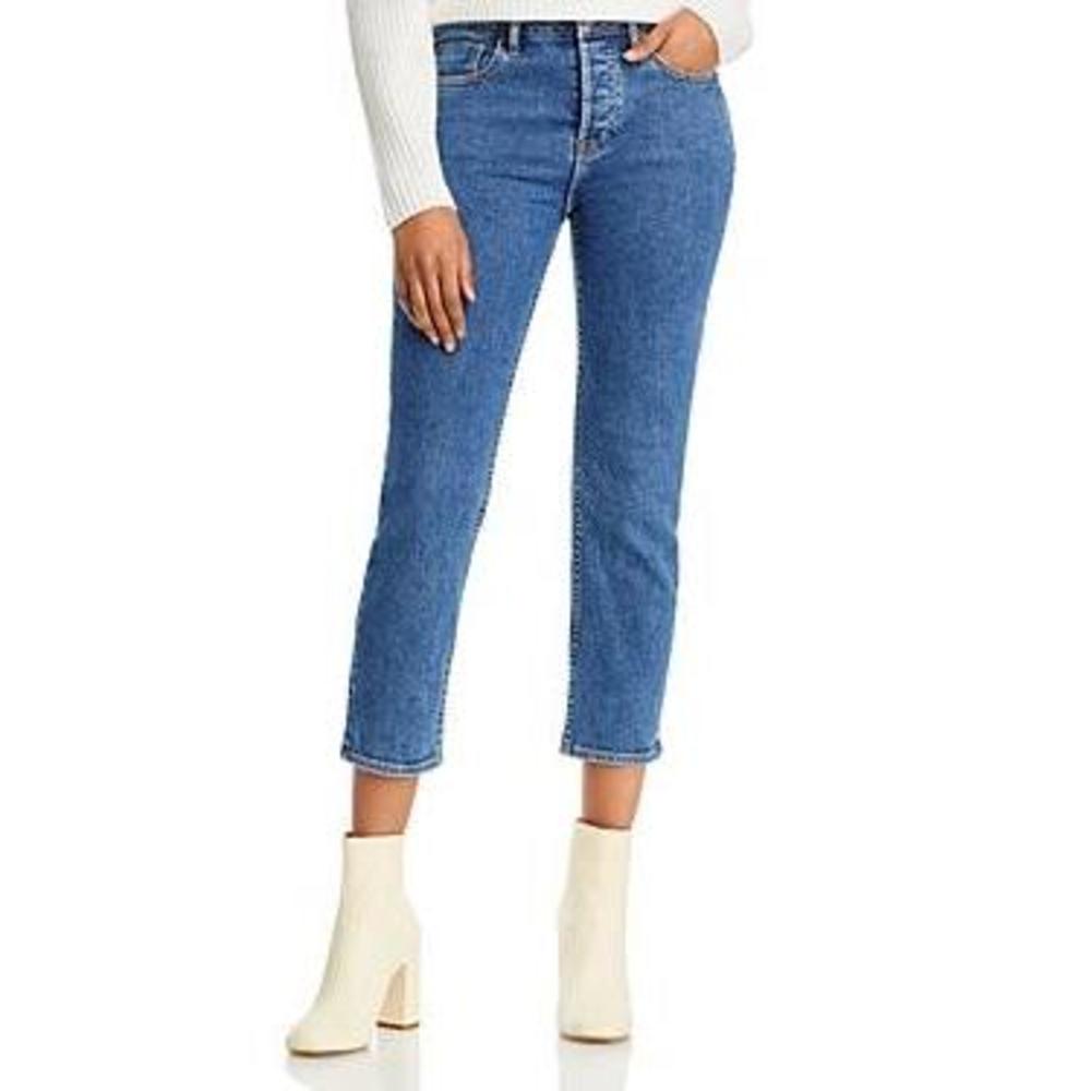MSRP $88 Aqua Steve High Rise Slim Straight Jeans Size 30